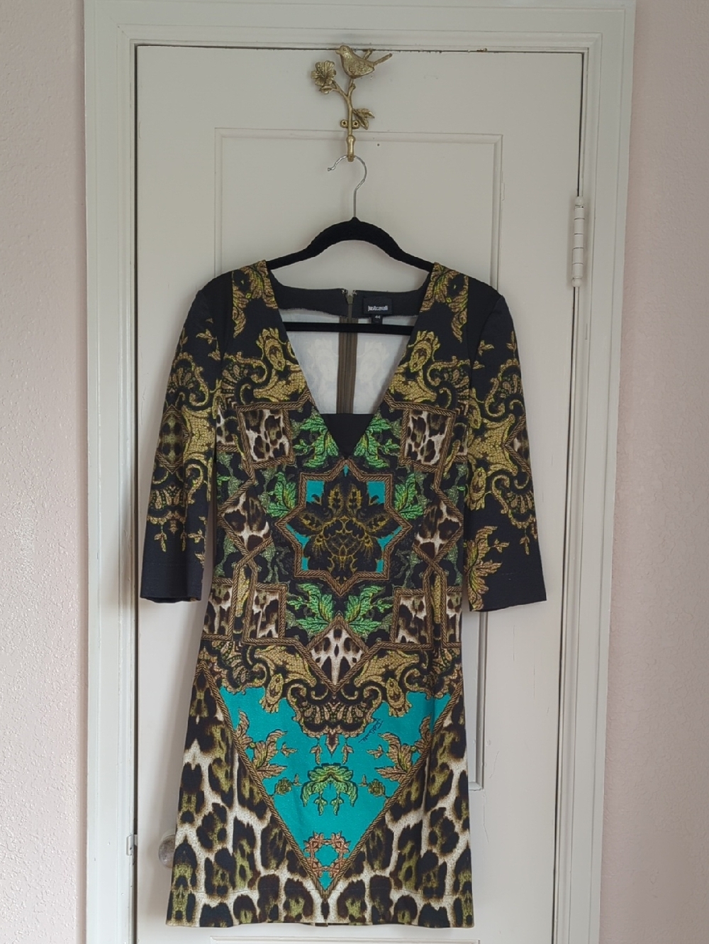 Just Cavalli Animal Print Mini Dress Italian Size 44